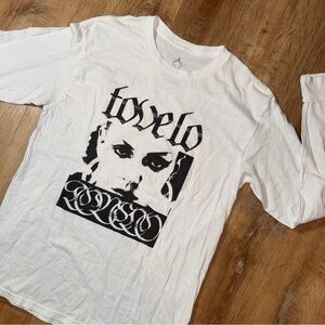 TOVE LO DIRT FEMME T-Shirt Medium White Long Sleeve Music Sweden Band Tee Pop
